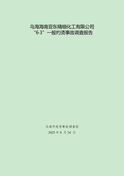 8.16  (终稿）乌海亚东精细化工6.3事故调查报告（公众号）_01
